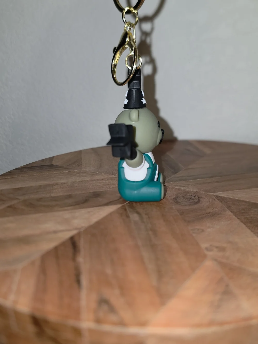 Starbucks Green Bear Wizard Keychain with Teal Outfit